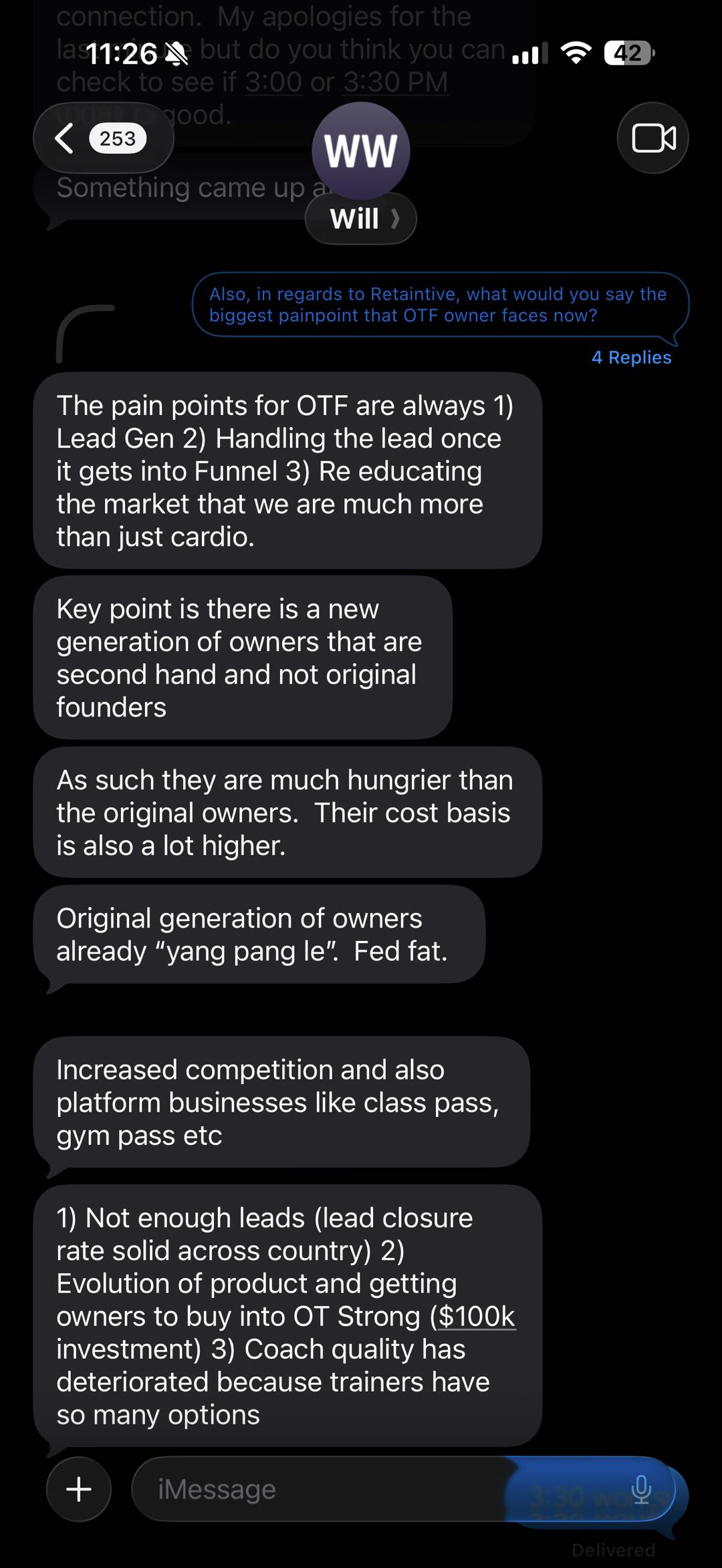 OTF 业内人士对店主痛点的反馈